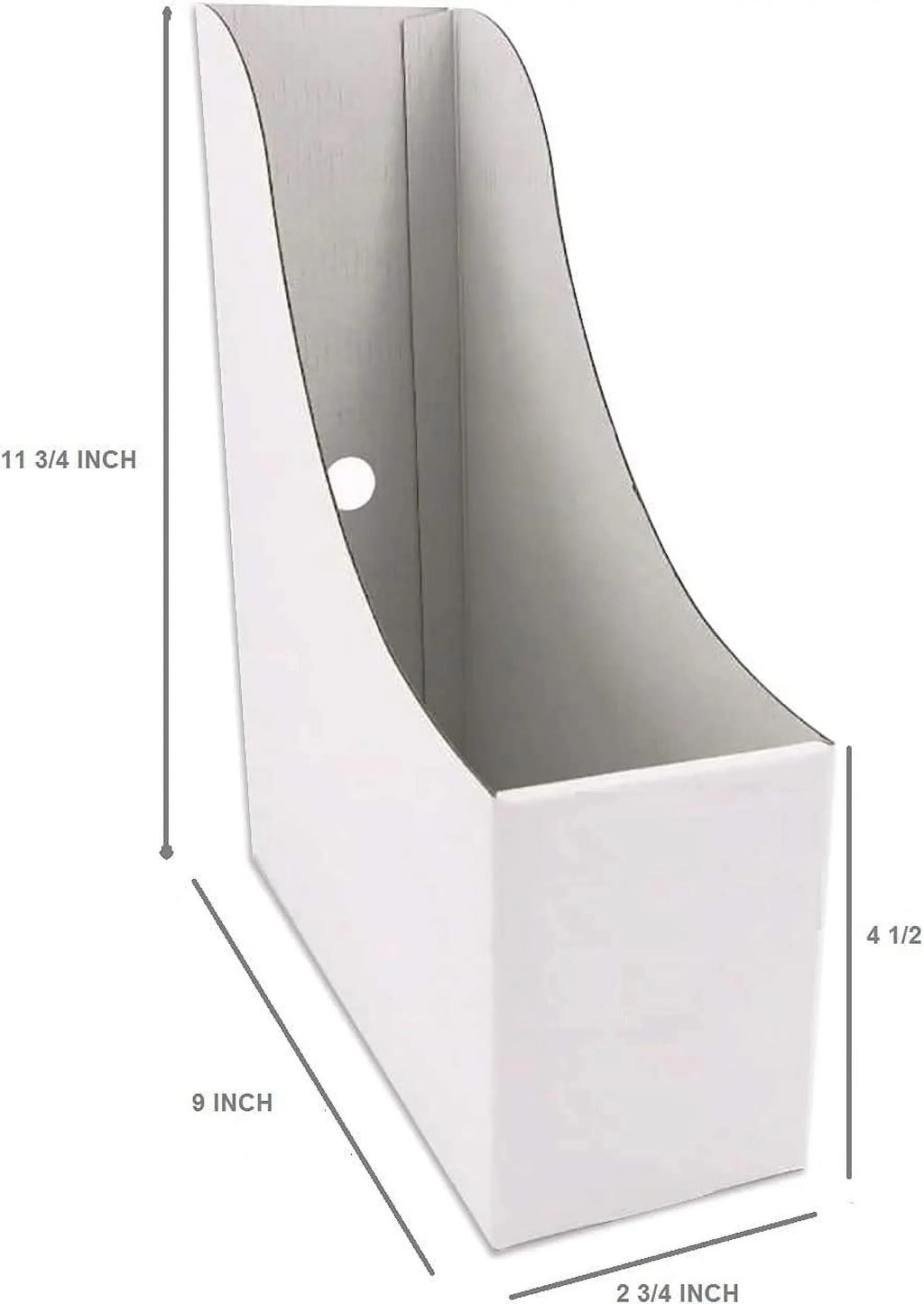 File Organizer,Document Organizer,Magazine Storage Box Magazine Holder (24) Holder,Magazine Holder-Folder Cardboard Magazine White