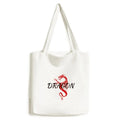 Satchel Bag Mythology Winged Handbag Tote Animal West Shopping East Canvas Dragon Casual