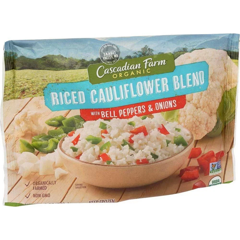 with Cascadian Organic Onions, Peppers Ounce 12 Blend and Case. 12 Riced per Farm Cauliflower Bell --