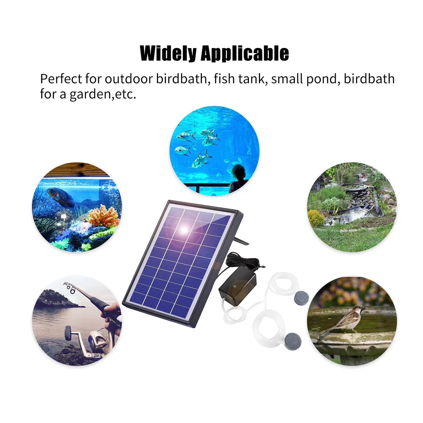 Fish Stones Bubble Aerator Pond Aerator Air Solar Pump pump, Air Fish6w Air Fish With Aerator Air Oxygenation Air Pump Pump GoolRC Pool Stones Bubble Yaliya BubbleAerator 2 Pump