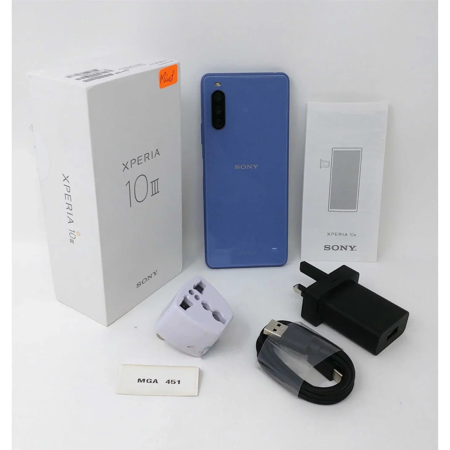 Xperia III New) 6GB 10 Blue RAM - 5G Smartphone 128GB Pre-Owned GSM (Like Unlocked XQ-BT52 Factory
