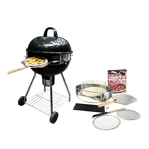Kettle Silver, Grill Conversion Kit, exterior Oven 18''/22.5'' Pizza PizzaQue PC7001 Deluxe