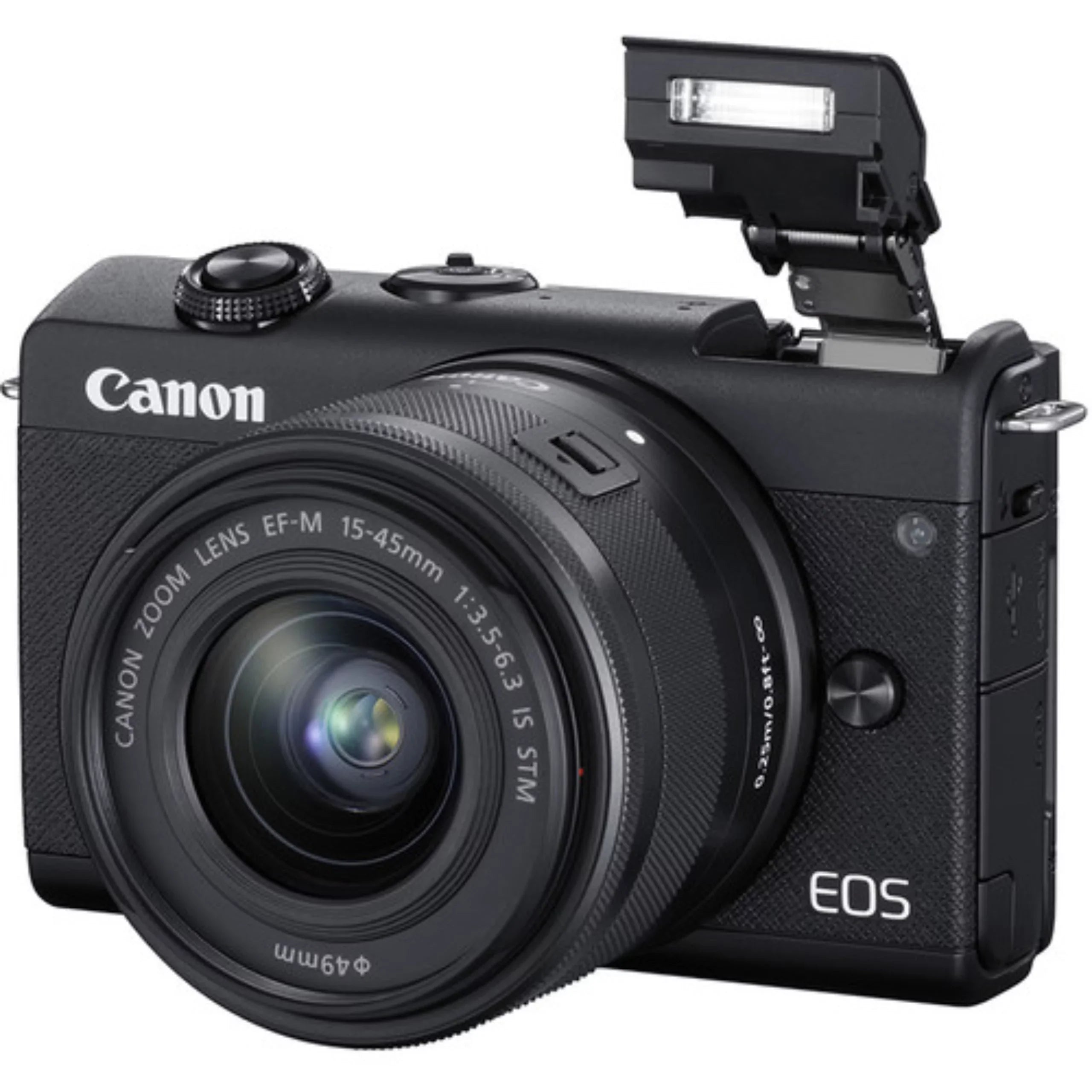 Canon Dual Digital Lens (Black) Mirrorless M200 Kit Camera EOS
