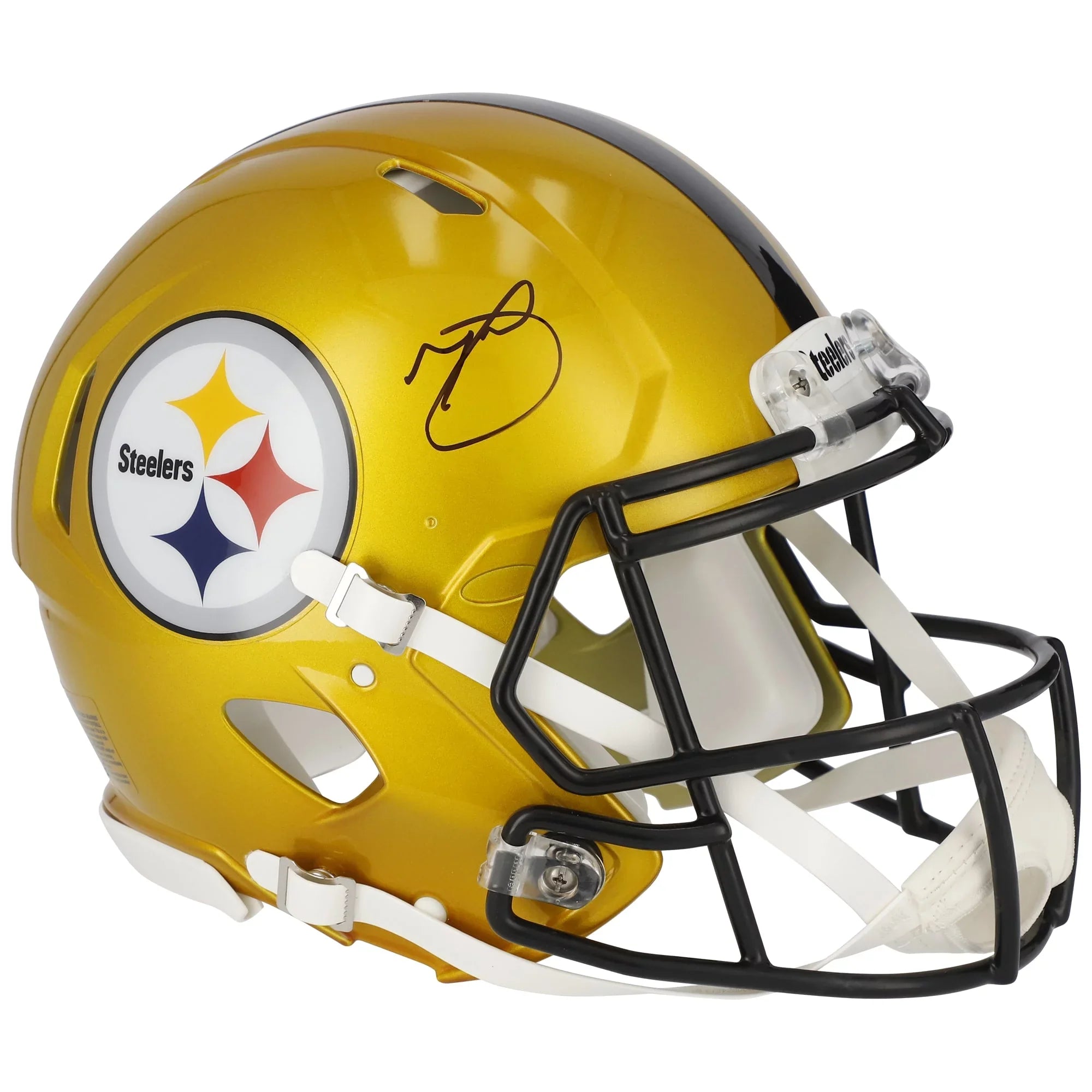 Pittsburgh Autographed Minkah Steelers Riddell Speed Flash Fitzpatrick Helmet Authentic