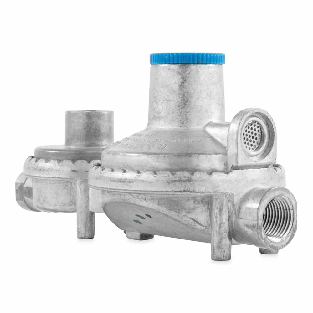 Regulator 2-Stage RV Propane Camco - Silver (59313) Vertical