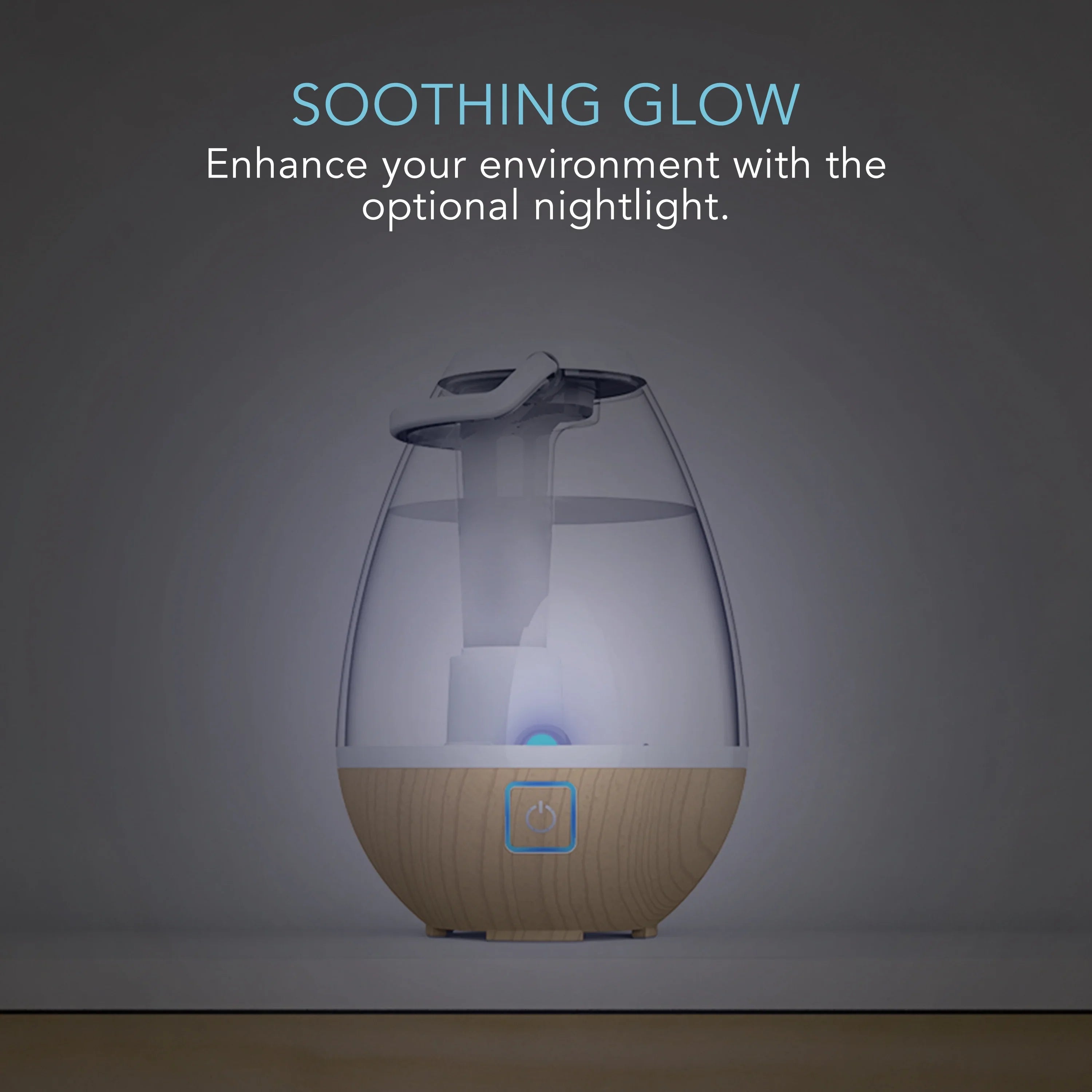 0.4 Woodgrain Gallon Sharper Light Mist Ash (New) Ultrasonic Humidifier, Image Cool