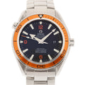 Pre-Owned Dial Planet Ocean Black 600 Co-Axial Automatic OMEGA Watch Men's 2208.5 Seamaster (Good) SS