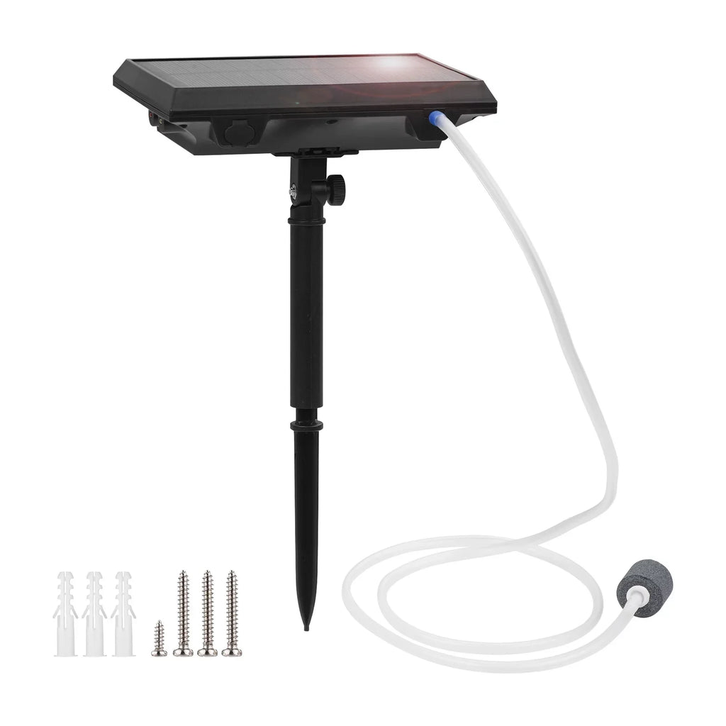 Bubble 1.5W Oxygenator Htovila Landscap Pools Fish Aerator Fishing Small Stone Fish Pump Tranportation Pump Pond Garden for 5.5V Air Solar Ponds with Circulation Aquarium Rechargeable Air &