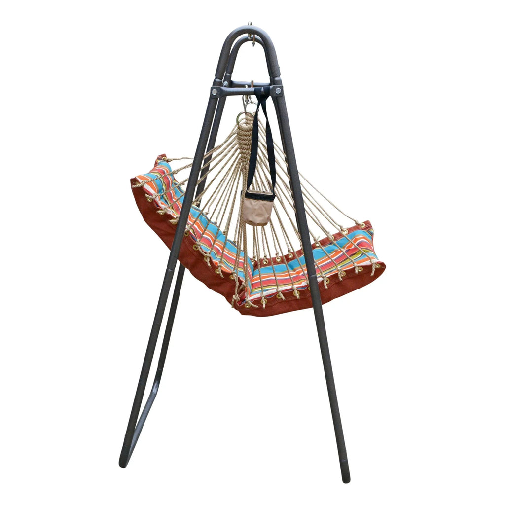 Soft Comfort The Stand Hammock and Orange with Collection Blue Hamptons Chair 64" Polyester