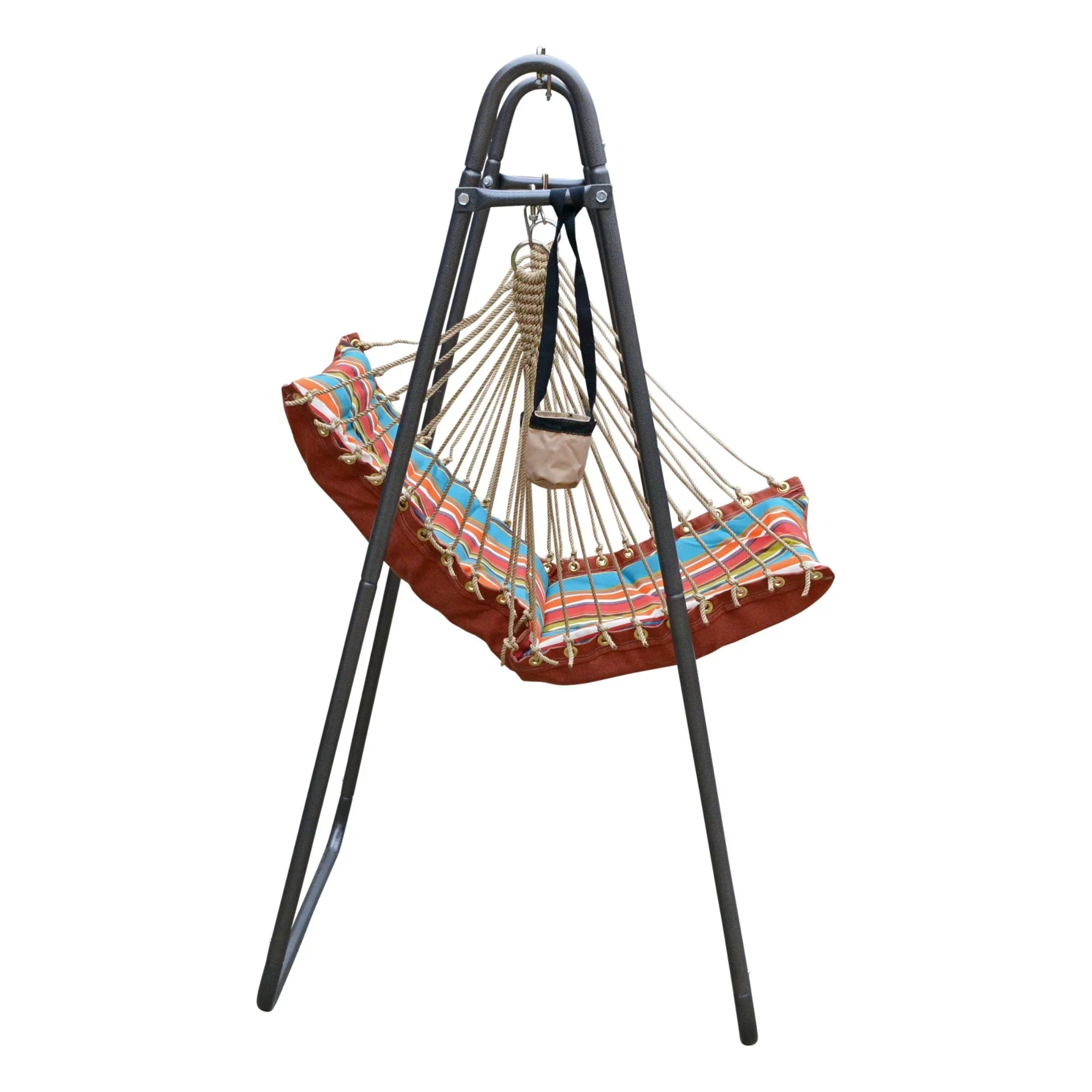 Soft Comfort The Stand Hammock and Orange with Collection Blue Hamptons Chair 64" Polyester
