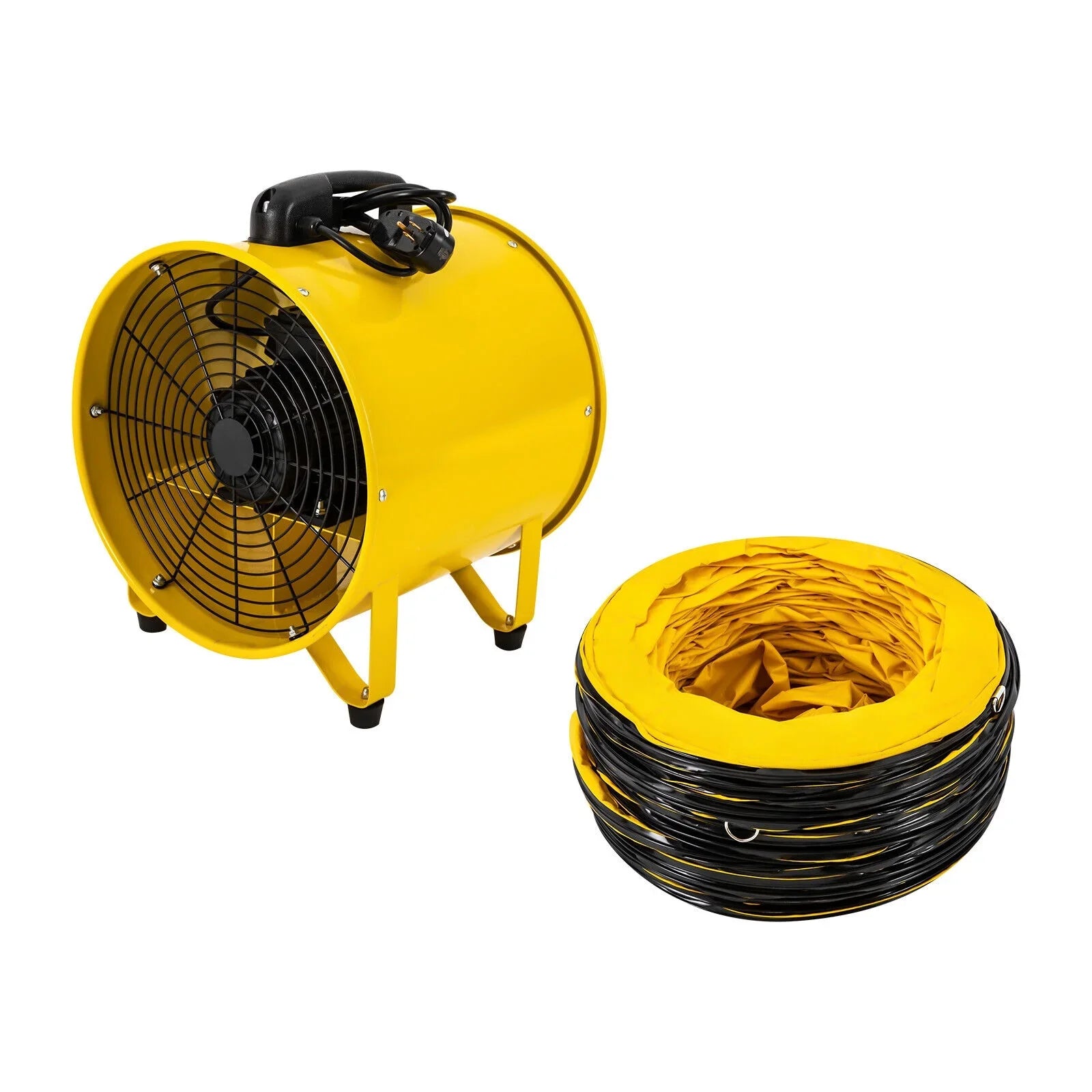 with Ventilator, 32.8ft Low 16-Inches Home 2160 for Hose, Extractor CFM Fume 3178 Duct Job Blower Noise & Portable Exhaust Site High-Velocity Utility Fan 1100W and
