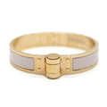 Uni Hinged Narrow Charniere Candeur Bracelet In Pre-Owned Rose Hermes