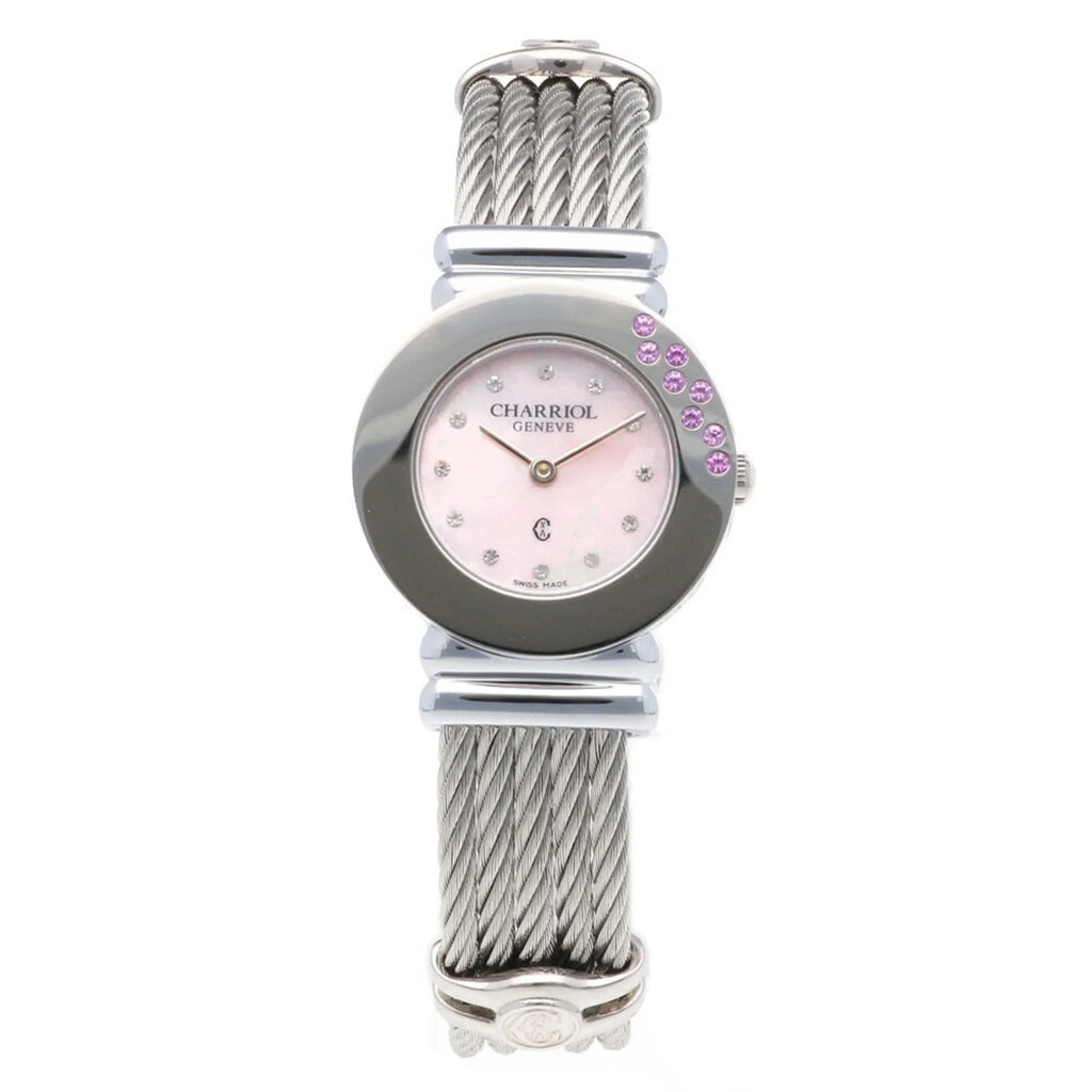 Stainless Watch Quartz Saint-Tropez Women's CHARRIOL (Good) 028ST Charriol Steel Pre-Owned