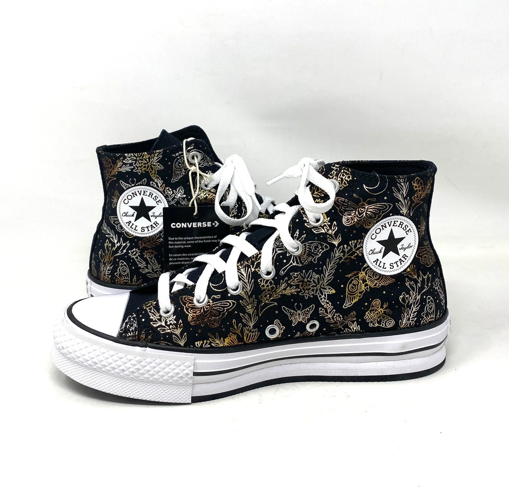 Black Kids Lift Top Platform A01511C Women's High Canvas CTAS Sneakers Converse