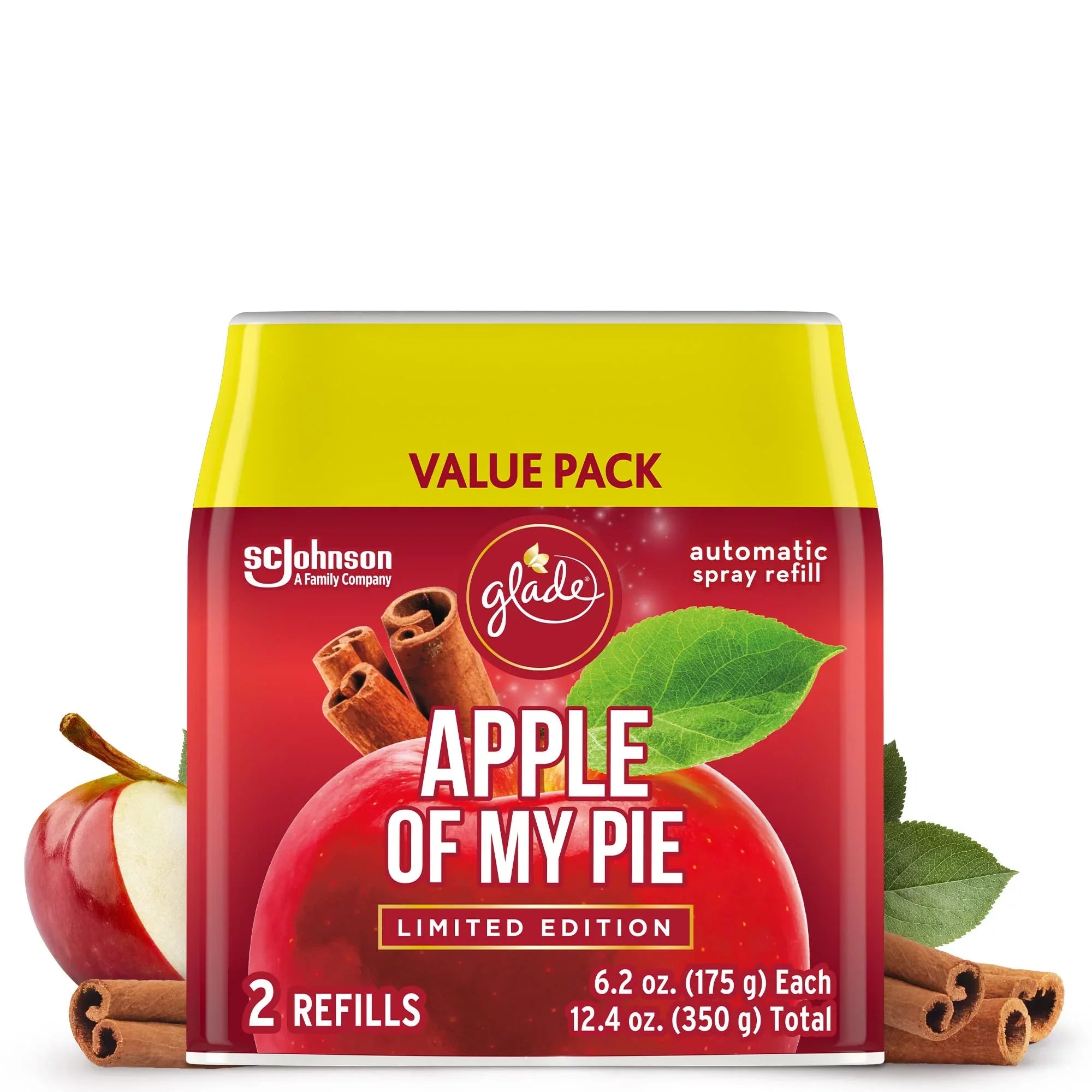 For Count Of Air My 2 Bathroom, And 6.2 Spray Home Glade Oz, Refill, Pie, Freshener Automatic