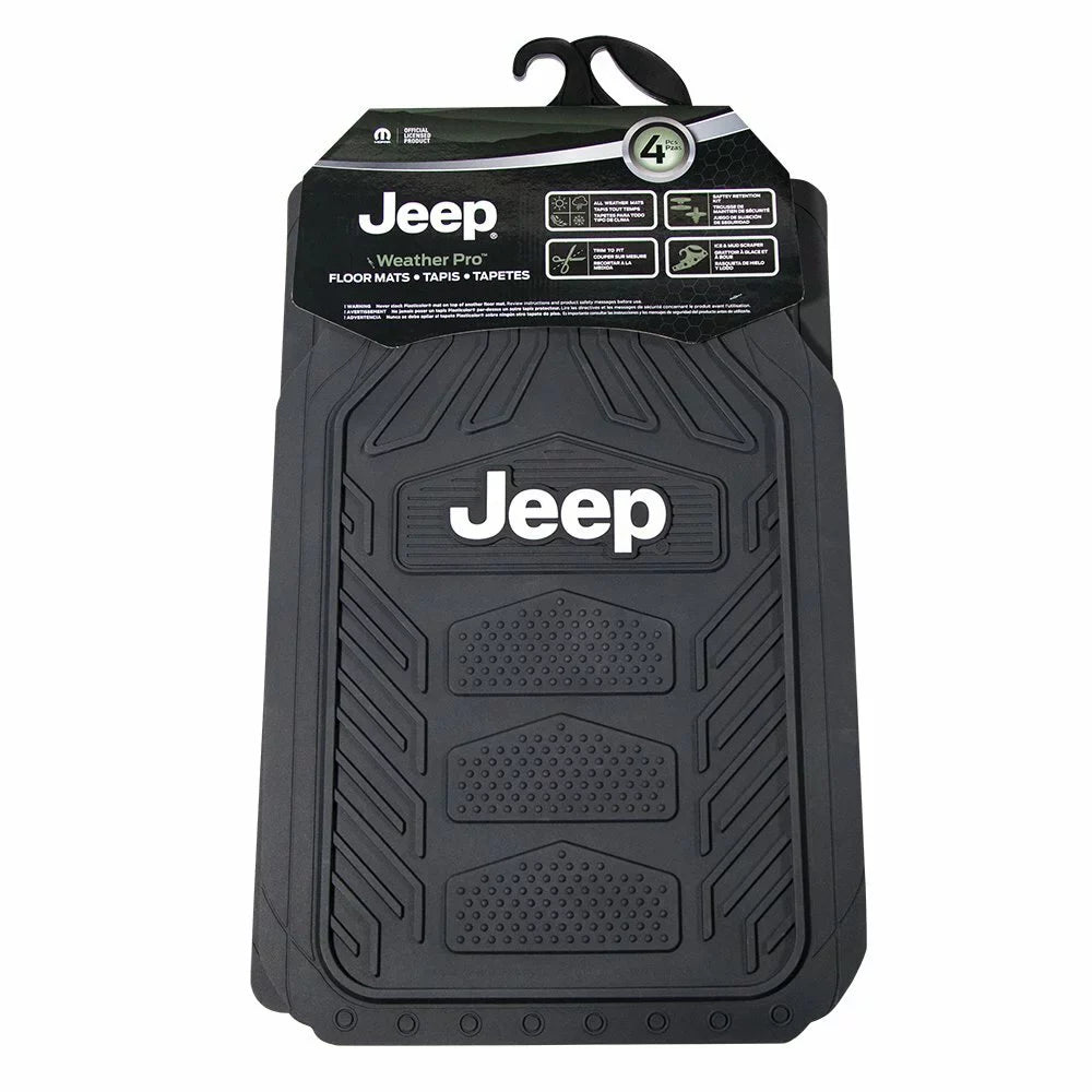 Floor Black Rubber P23-001668R01 Mat, Jeep Plasticolor