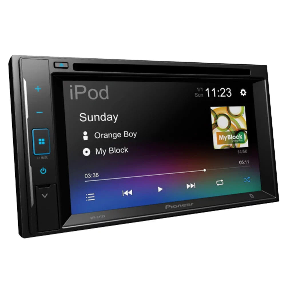 Pioneer Digital W/ Bluetooth/Backup Media Camera/Install Double AVH-241EX 6.2" AM/FM for Corolla Kit/in-Dash W/Grey DVD/CD Dash KIT4936 with Touchscreen 2014-2016 Car Receiver Bundle DIN Stereo