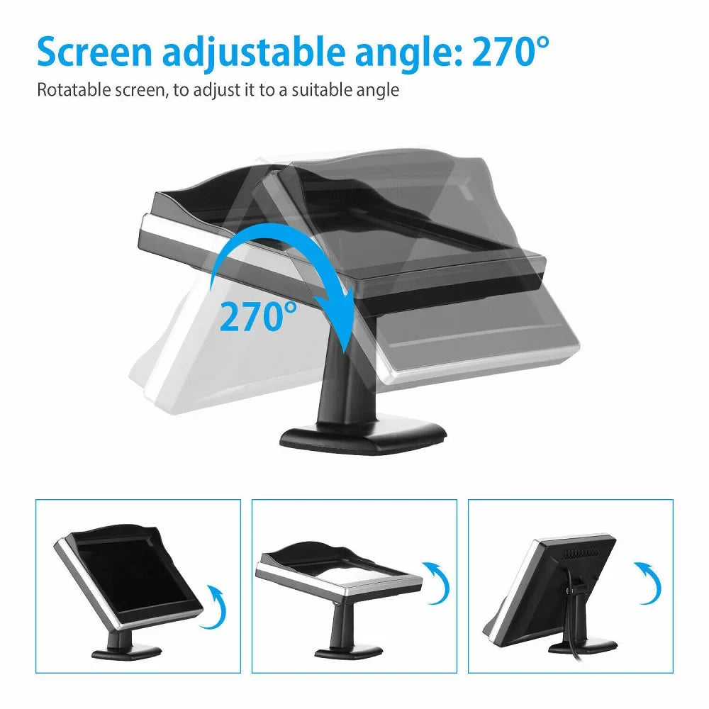 '+ Rear Vision Electronicles System Car Camera 5" HD Wireless Parking Backup View MM Night Monitor