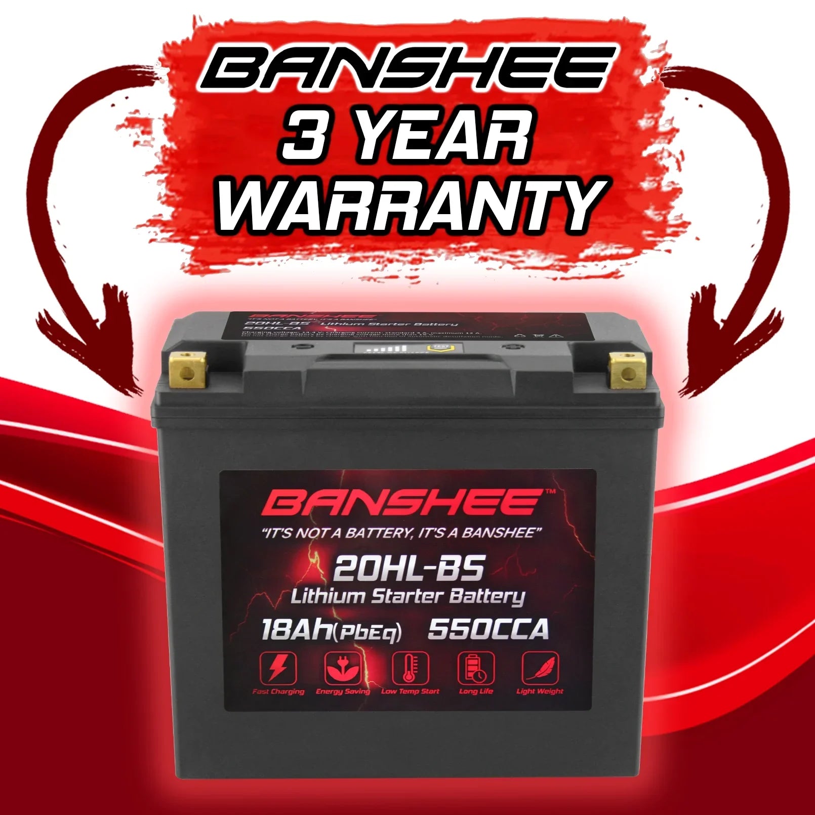 Yamaha to Battery Compatible XL700A with 2004 LiFePO4 Banshee XL700 2002 YTX20L-BS WaveVenture Motorsports