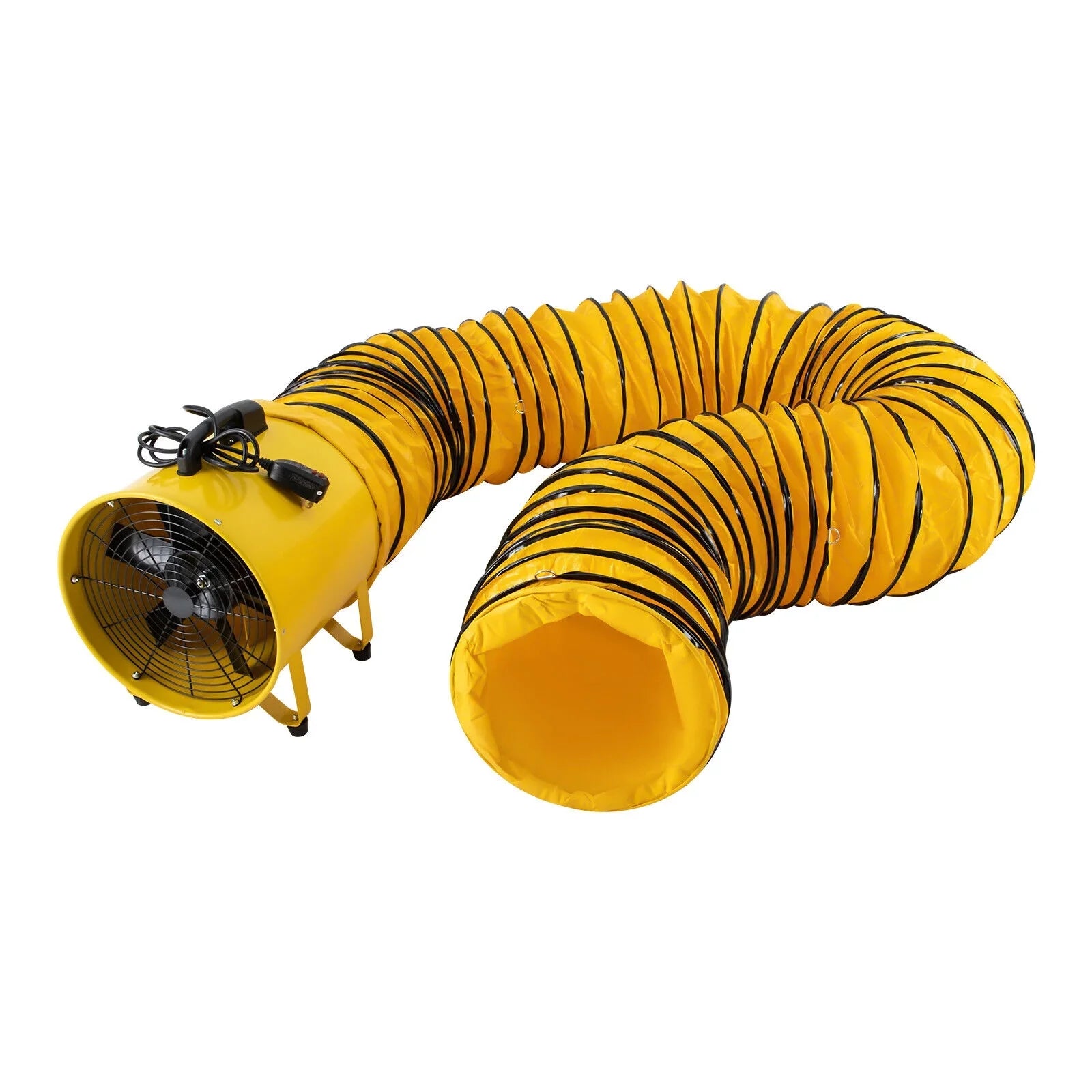 with Ventilator, 32.8ft Low 16-Inches Home 2160 for Hose, Extractor CFM Fume 3178 Duct Job Blower Noise & Portable Exhaust Site High-Velocity Utility Fan 1100W and