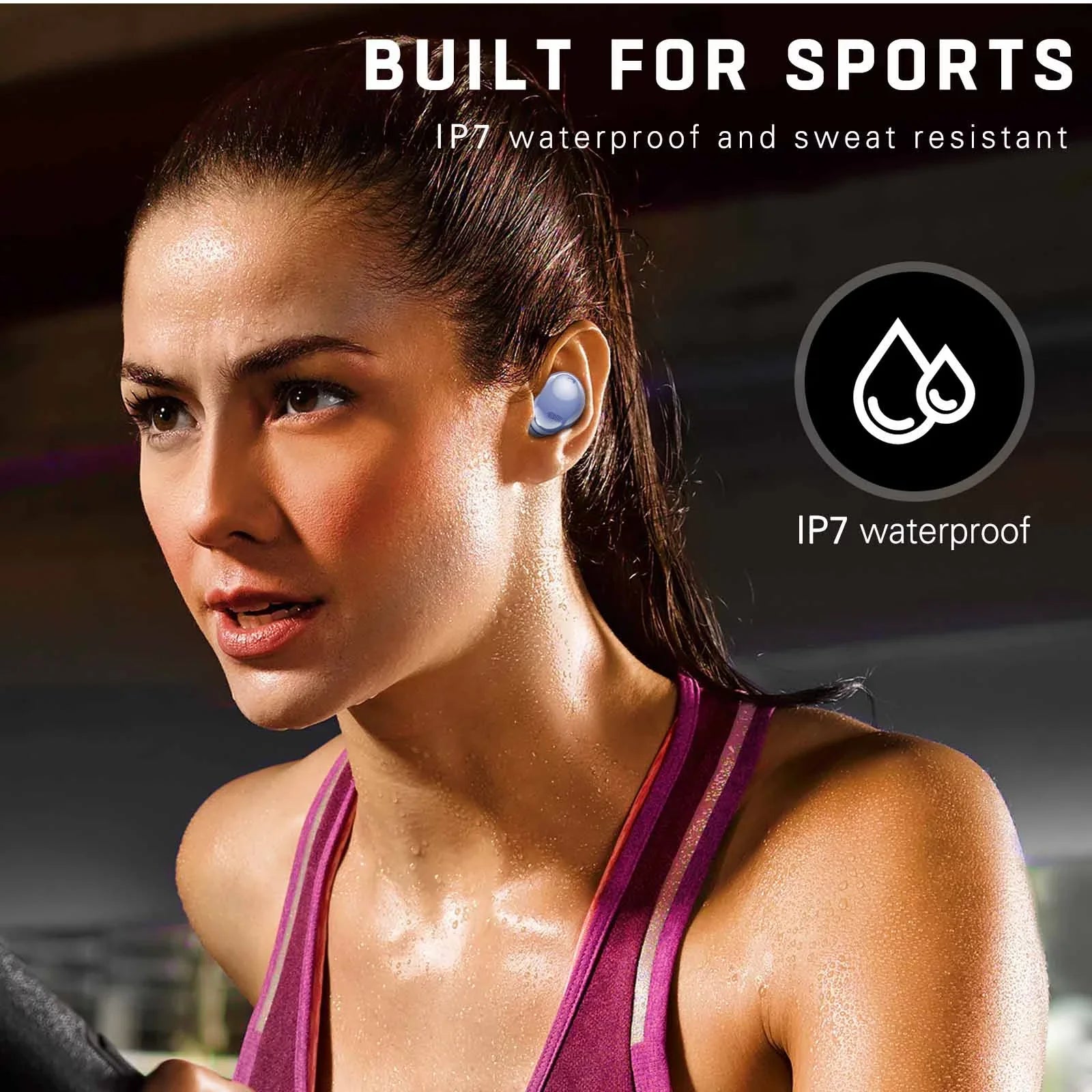 (US Charging liquid grade for Pro - Isolation, Case, Wireless, Bluetooth Xperia Resistant 10 Earbuds UrbanX Noise Amethyst Purple Version) Sound, II Street True Buds