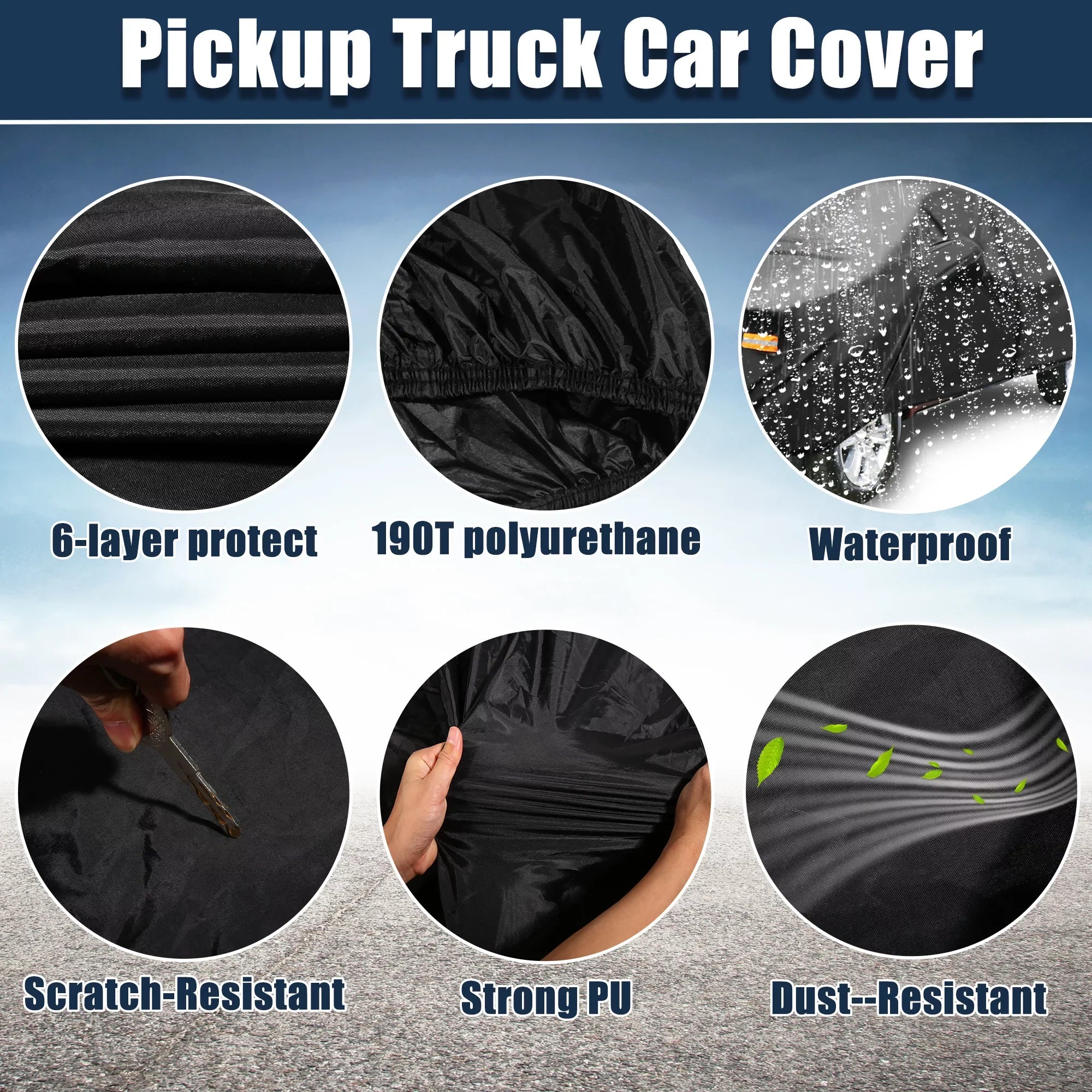 Truck Cover Tacoma Pickup Cab 4-Door 05-2021 Extended Crew for Black Cab