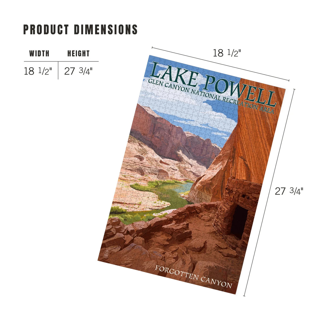 Lantern Lake 1000 Canyon Press Piece Forgotten Powell, Jigsaw Puzzle,
