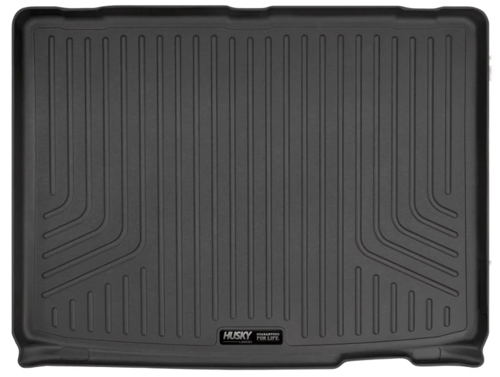 2nd RealTruck folded Black by Yukon; Cadillac with Series back Seat Weatherbeater Compatible Escalade/Chevrolet Husky row 2nd over flat 15-20 3rd of Tahoe/GMC Cargo fits Behind row Seats Liner