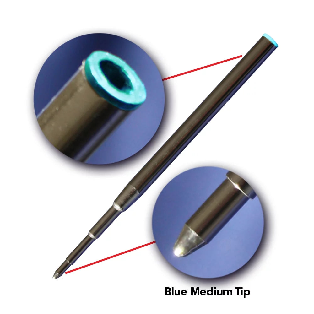 '- / 3.875 mm 128214 Ballpoint Montblanc Replacement 98 for 24 in Pen - Blue Jaymo - Long Measures Refill