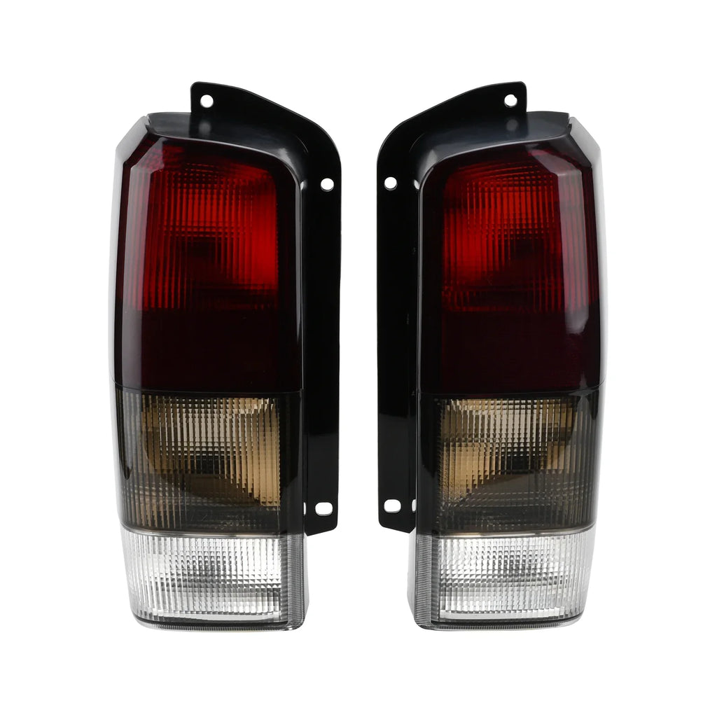 Fits + Set(Left Jeep Lens Lamps XJ Red/black Tail Tail for Rear Lights 1997-2001 Right)Compatible Cherokee XJ 97-01 Smoke with