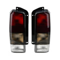 Fits + Set(Left Jeep Lens Lamps XJ Red/black Tail Tail for Rear Lights 1997-2001 Right)Compatible Cherokee XJ 97-01 Smoke with