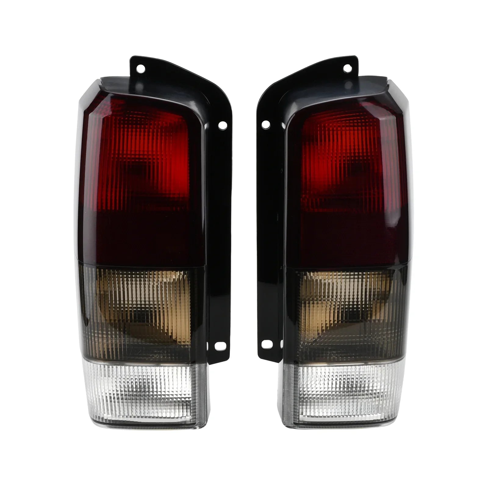 Fits + Set(Left Jeep Lens Lamps XJ Red/black Tail Tail for Rear Lights 1997-2001 Right)Compatible Cherokee XJ 97-01 Smoke with