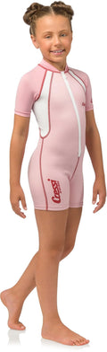 1.5mm Girls X-Large) Wetsuit Shorty Cressi Pink (Pink,