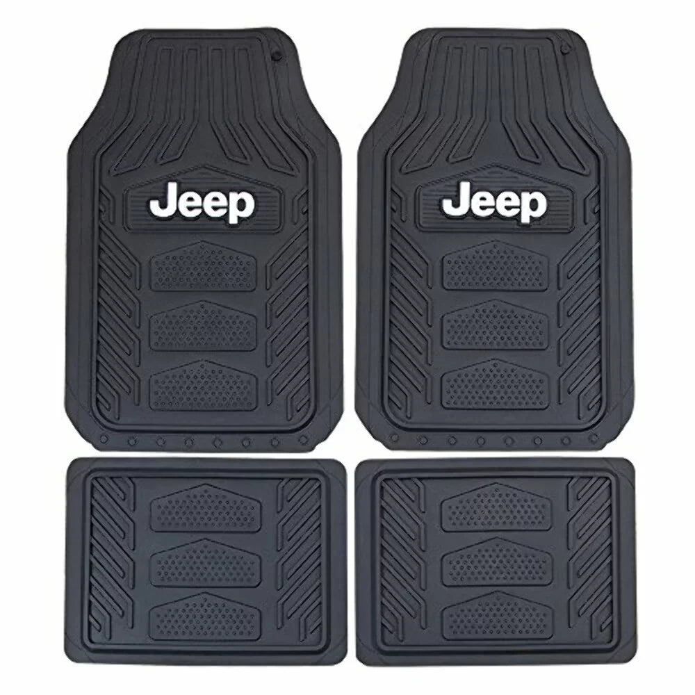 Floor Black Rubber P23-001668R01 Mat, Jeep Plasticolor