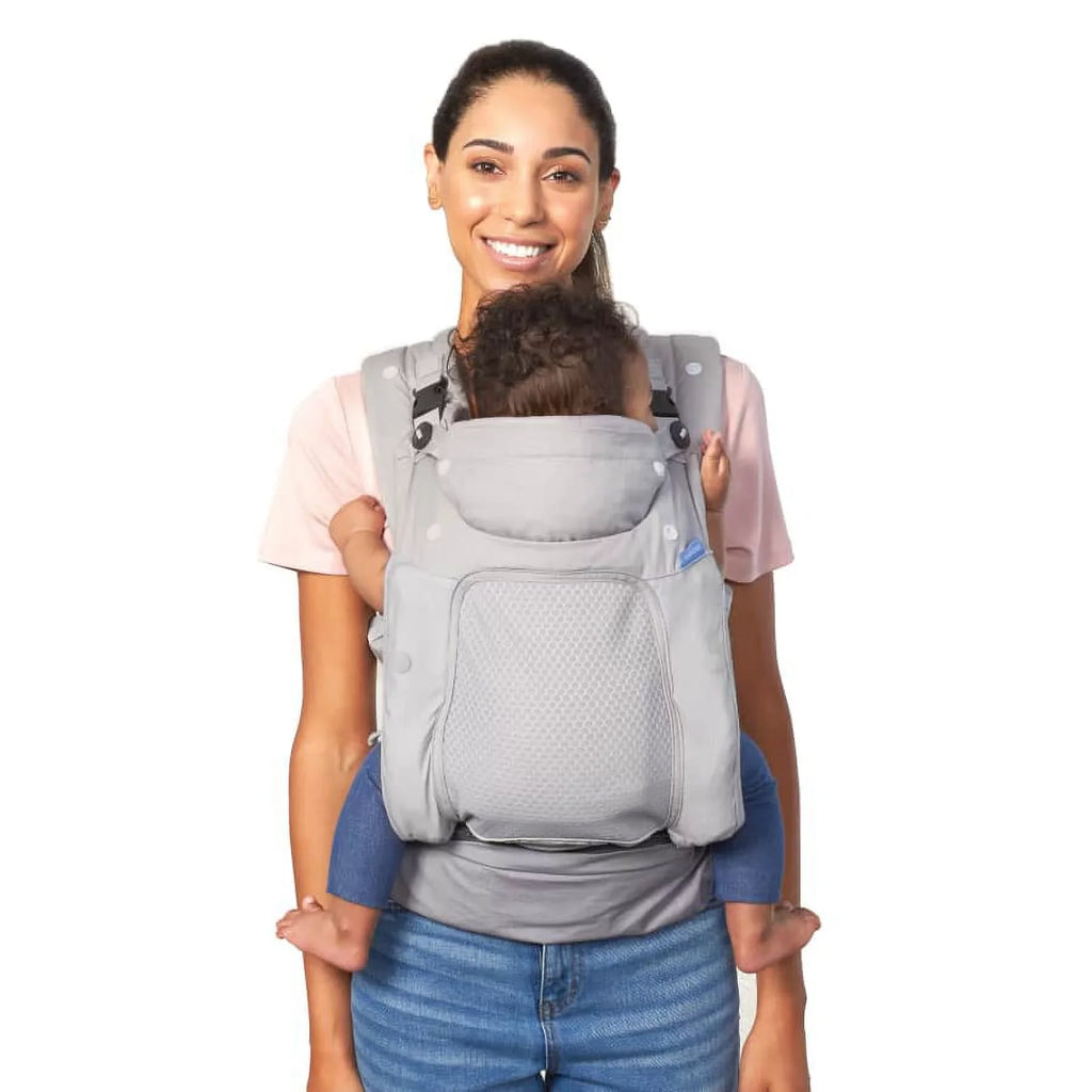 4-Position, Unisex, Baby Gray in-Season-5 Ergonomic 8-40lb, Infantino Layer Carrier,