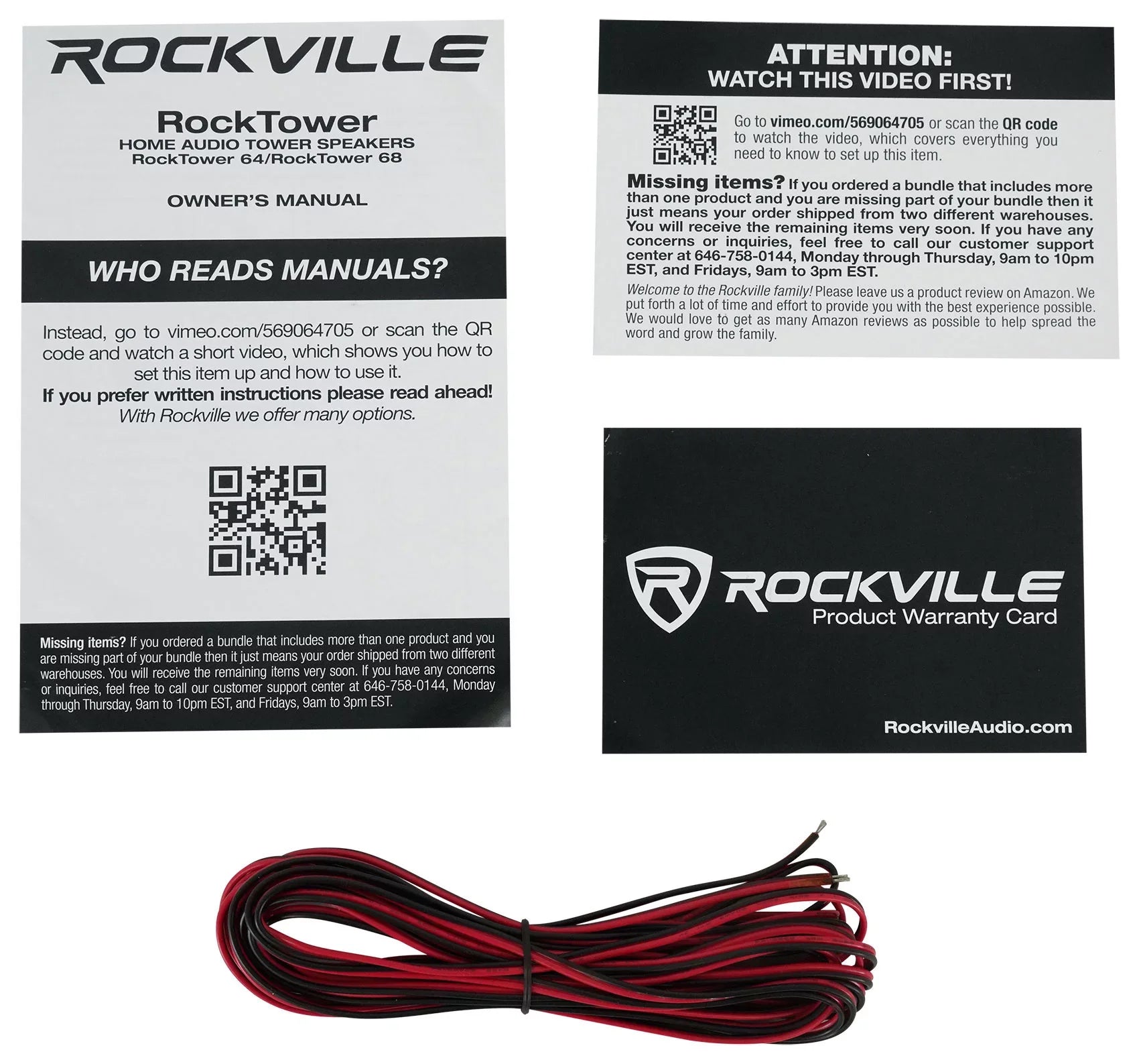 Receiver Bluetooth Tower Speakers BluTube (2) Amplifier/Home Rockville + WD Tube