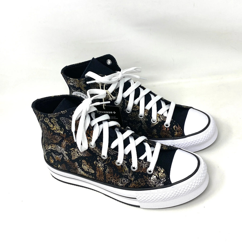 Black Kids Lift Top Platform A01511C Women's High Canvas CTAS Sneakers Converse