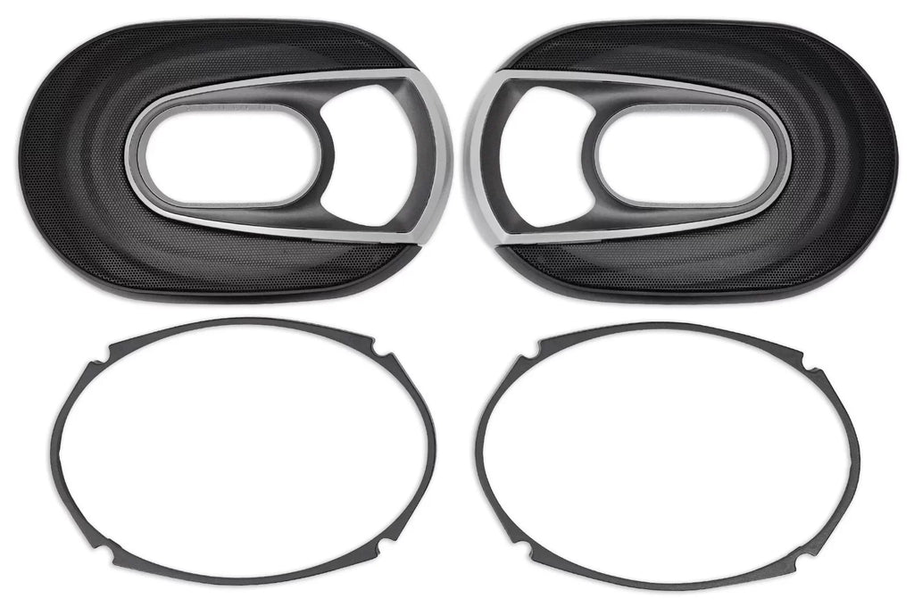 3-Way Kit 6x9” Car Speakers+2-Ch 900w Polk MM692 (2) Audio Amp+Wire Audio/Marine