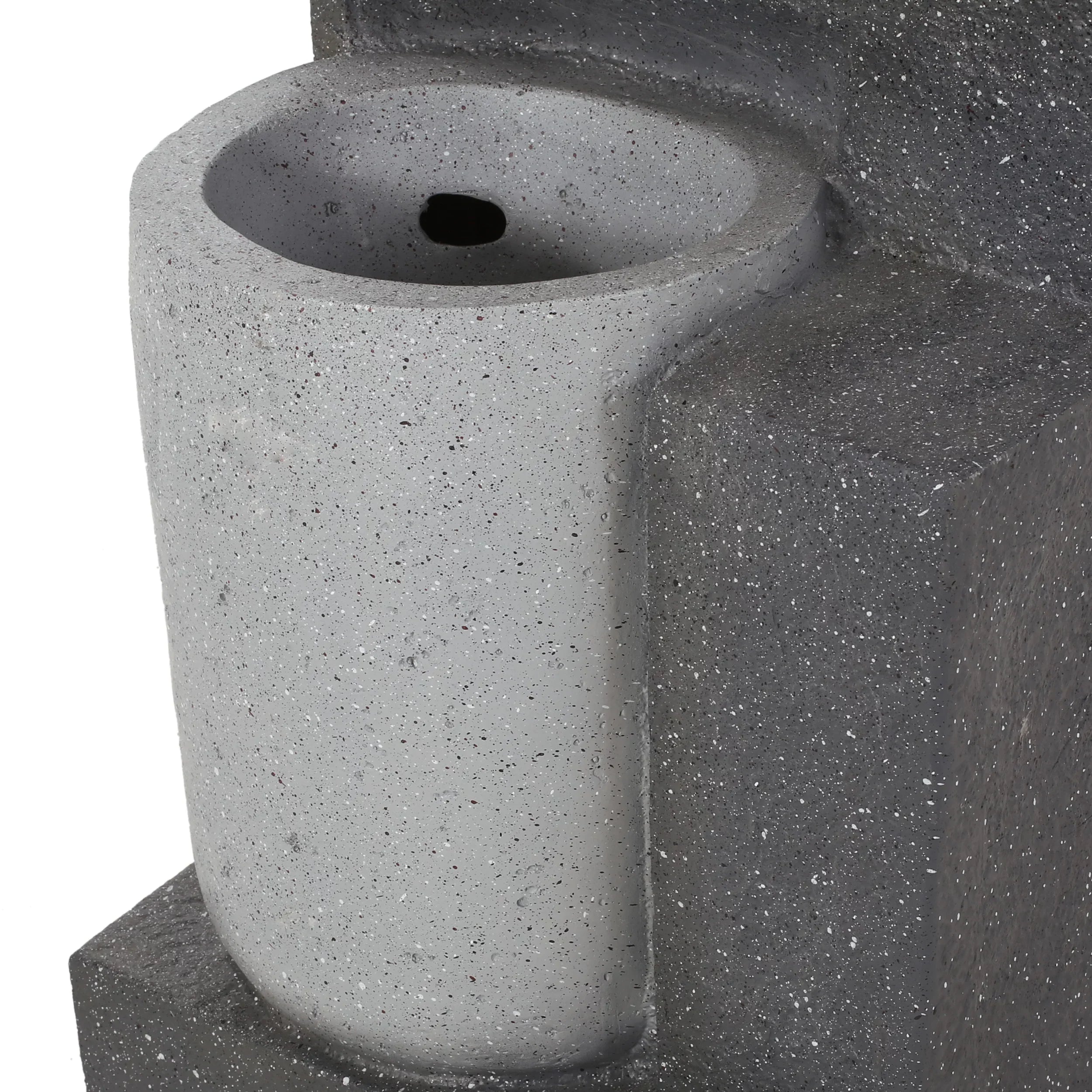 Colquitt exterior Tier 3 Multi-Gray Modern Fountain,