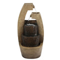 exterior Modern Fountain HomeStock Brown Cottage With Light Sculpture Cement Led Country