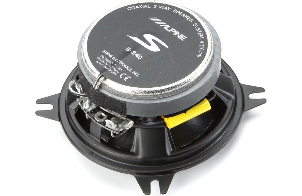 S-S40" Alpine Coaxial S-Series Set 2-Way Speaker - 4