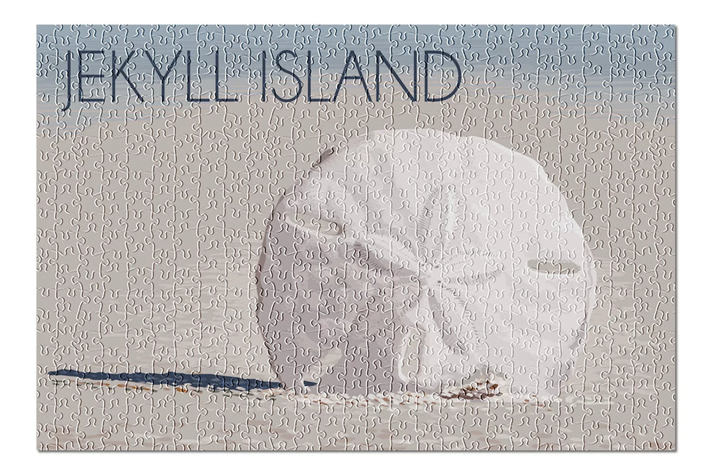 Piece in Family, USA) Georgia, Jigsaw Made Island, Puzzle Adults Jekyll Sand Premium and for inches, 500 (19x27 Dollar