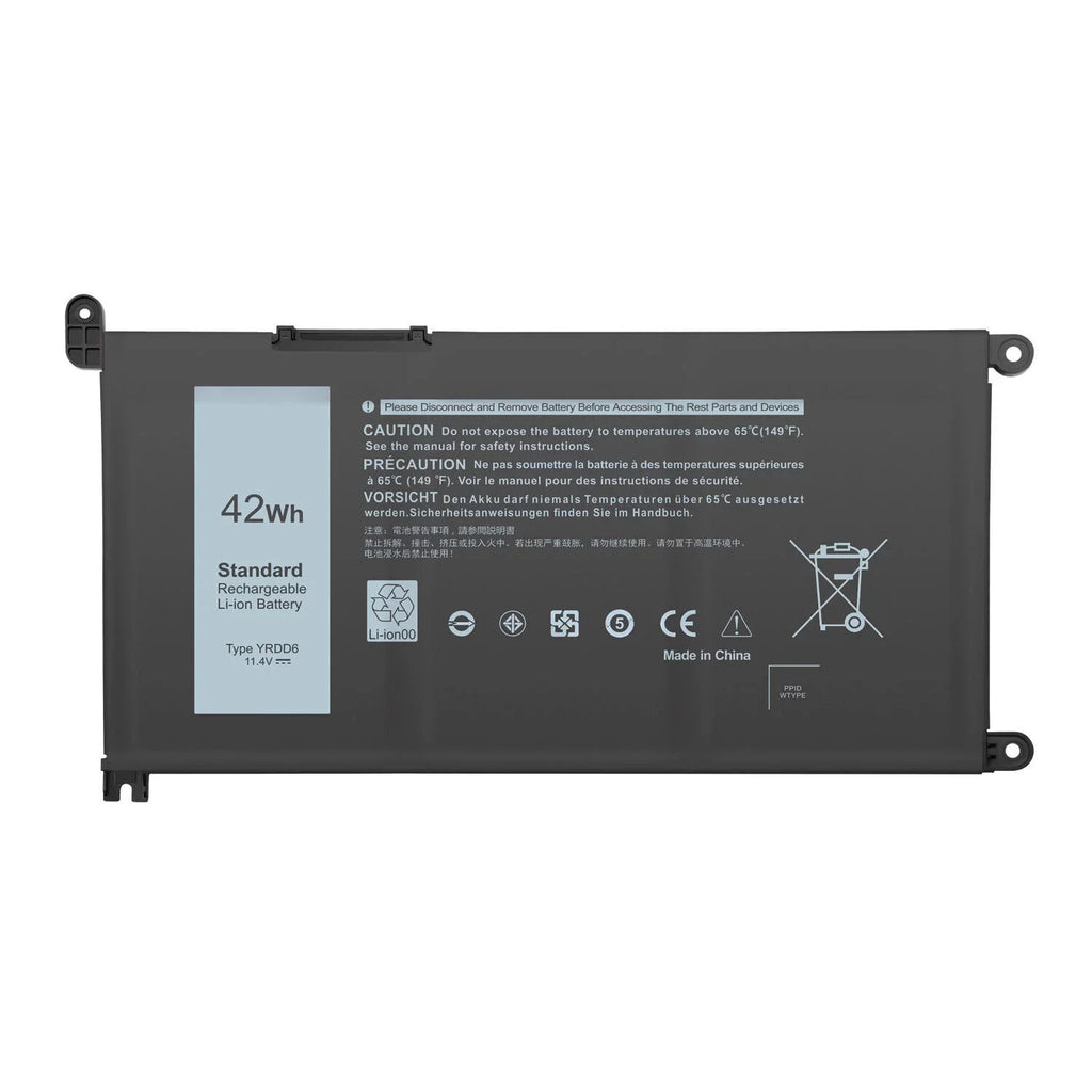 5482 2-in-1 YRDD6 5593 For 5491 Inspiron 3310 5485 5591 7586 Battery 42Wh