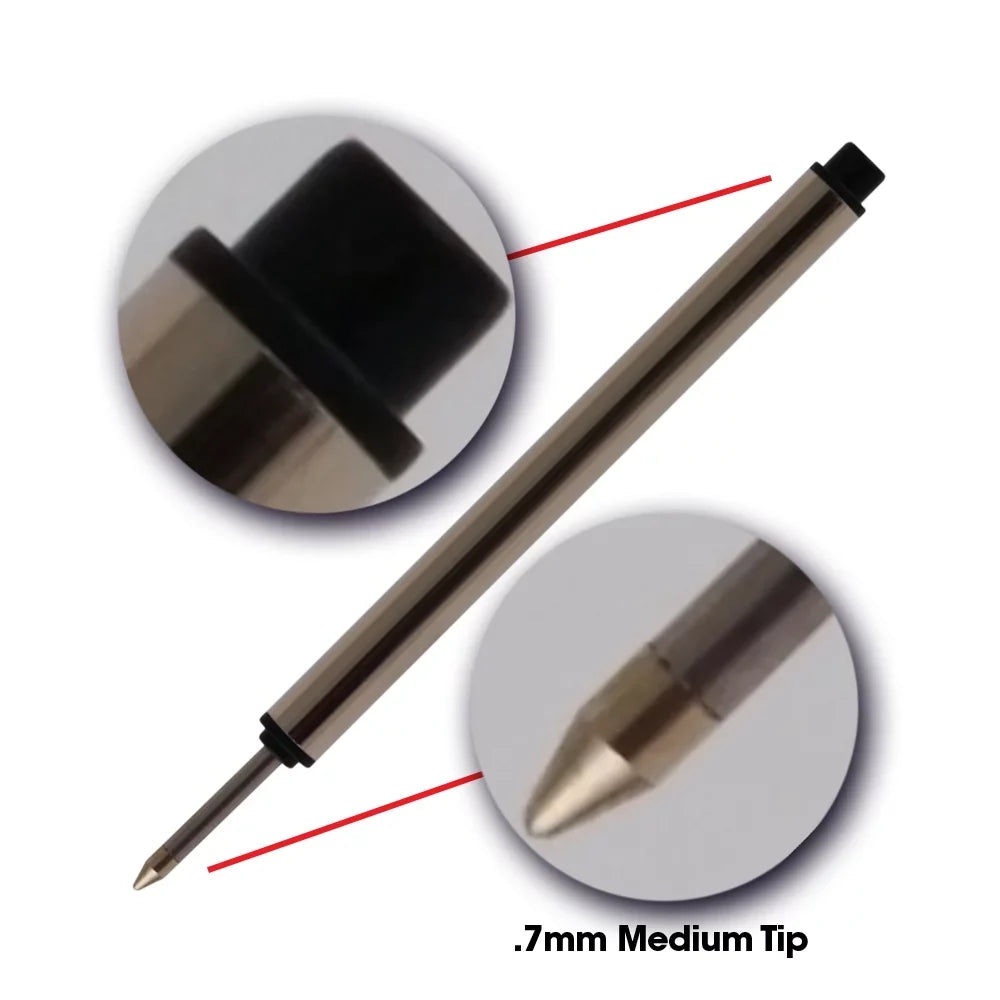 Blue Pen 97 12 Long Refill - for 3.84 Jaymo Rollerball 113778 Capless Replacement mm Montblanc Measures / - - in
