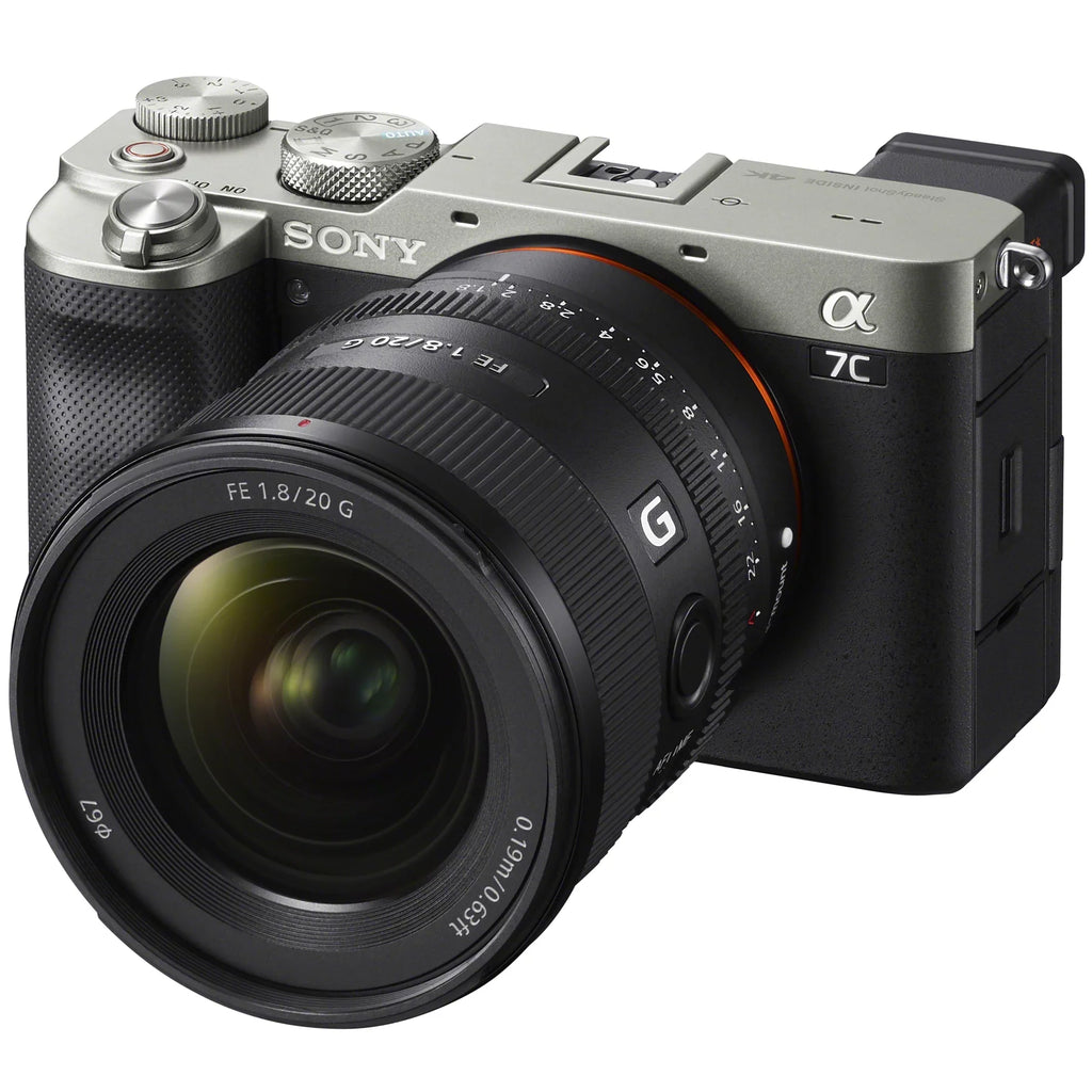 a7C ILCE7C/S Deco FE and Full Backpack Gear F1.8 SEL20F18G Photography Camera Silver with Case Mirrorless , with G Frame Body 20mm Lens Bundle Accessories Software