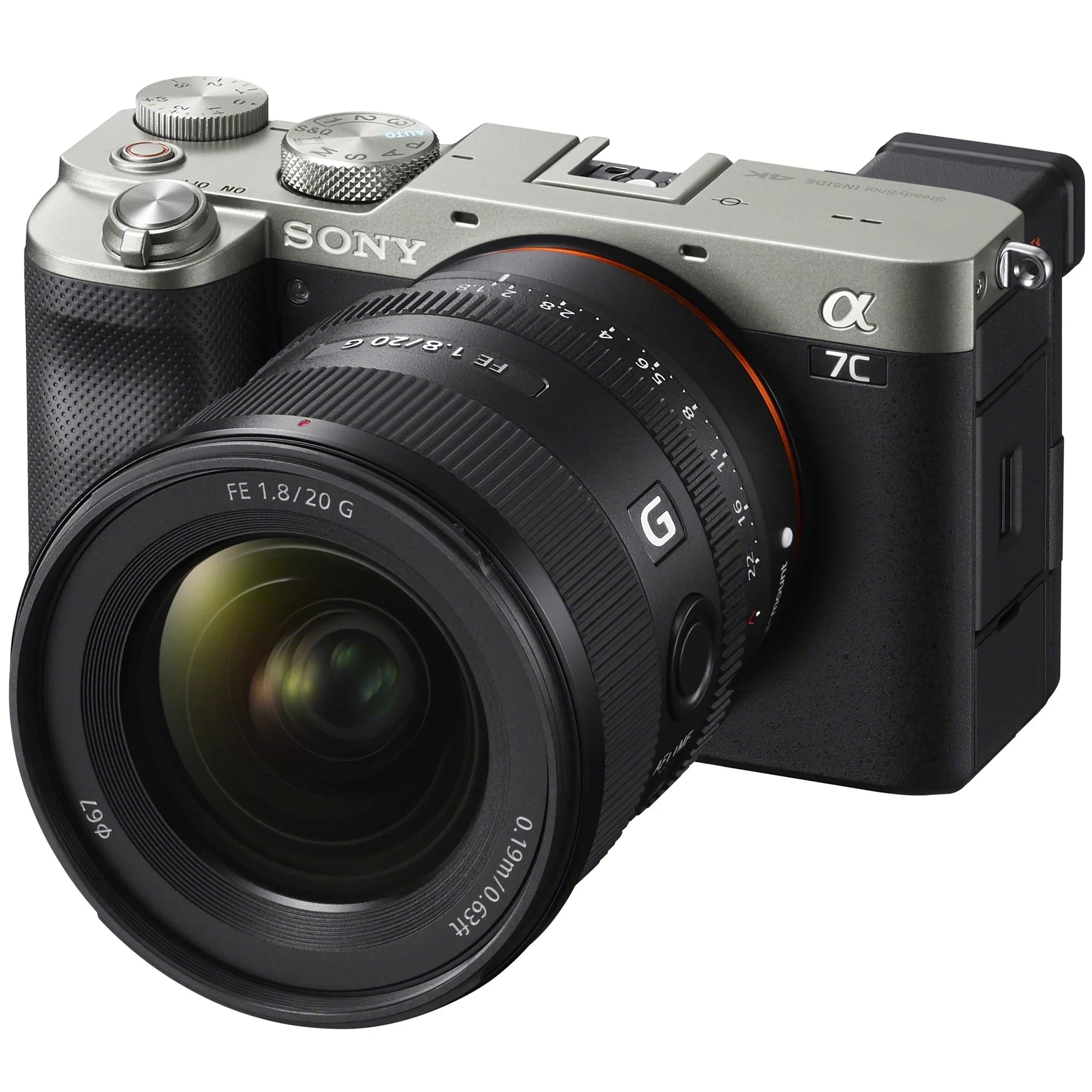 a7C ILCE7C/S Deco FE and Full Backpack Gear F1.8 SEL20F18G Photography Camera Silver with Case Mirrorless , with G Frame Body 20mm Lens Bundle Accessories Software