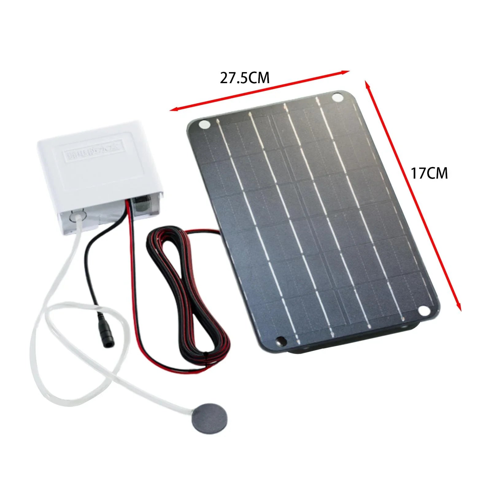 Air Aerator Pump,Aquarium Hydroponics Friendly,6V Solar Powered Silent Colaxi Solar Eco Air Pond Solar Pump for Pump Pond Oxygenator