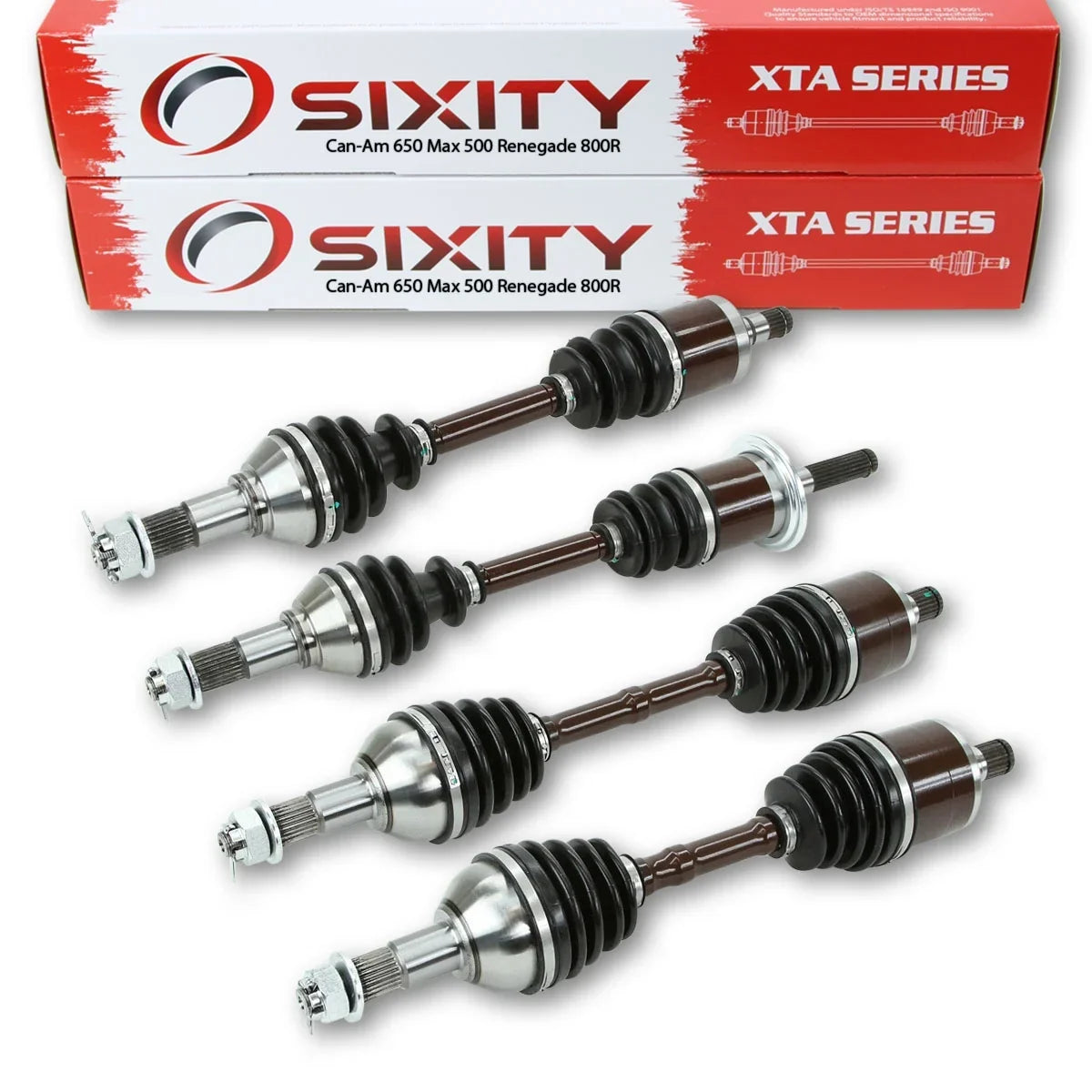 & 2013 Sixity 500 Max Front / Renegade Four CV All Rear XTA 1000 800R Axles 2014 Left with 650 Can-Am Outlander compatible 2015 & Right