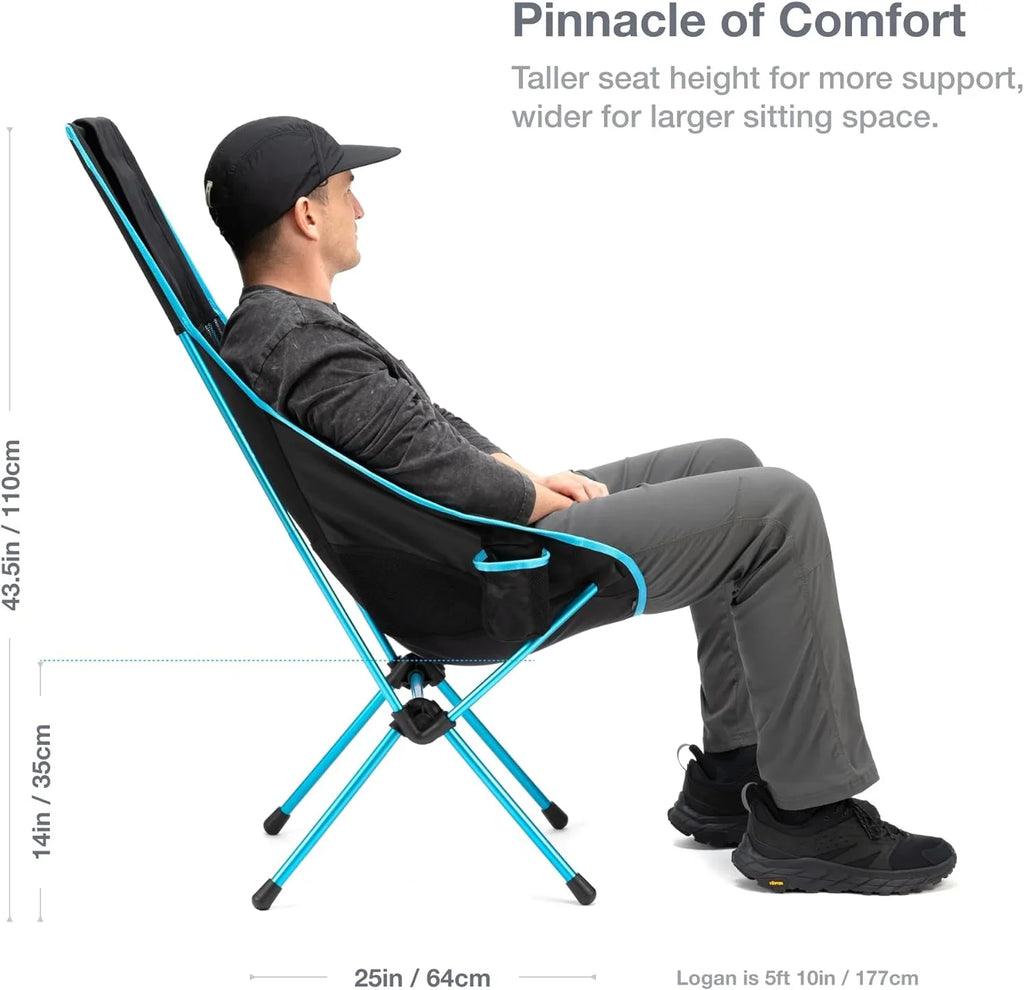 Collapsible YANPO Camp High-Back Chair Savanna
