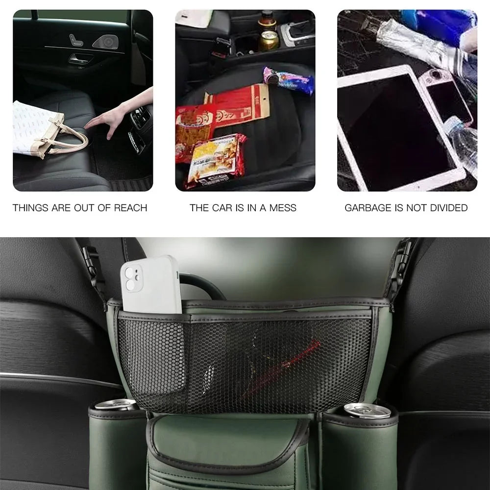 Leather Dazzduo Seat Center Leather Leather Console Storage Seat Console Car Center Car Barrier Console Center bag,Seat Car